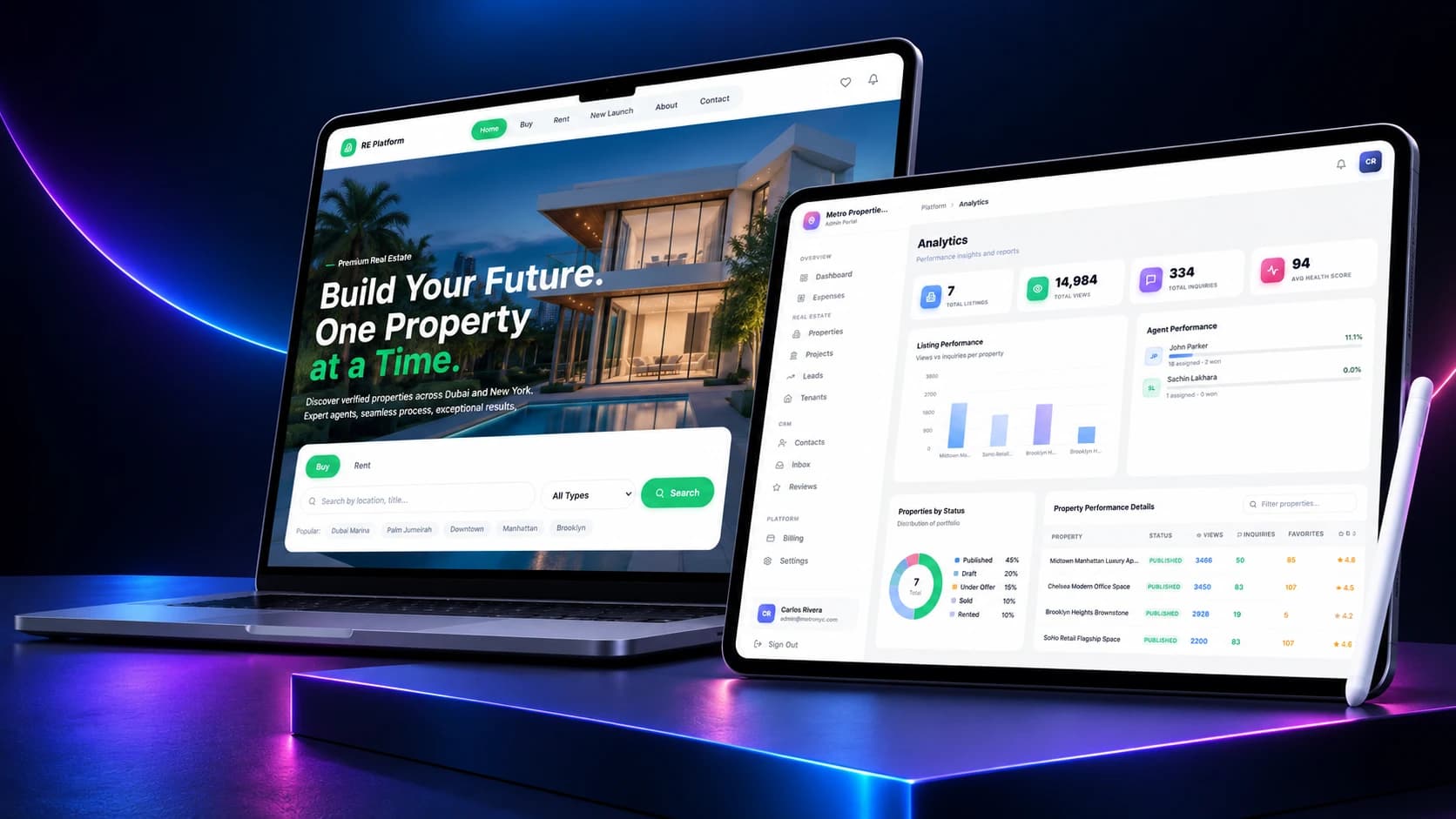 PropDesk - A white-label property platform where every agency is its own isolated tenant